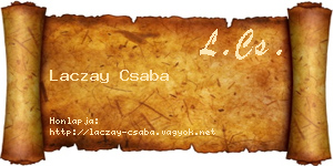 Laczay Csaba névjegykártya